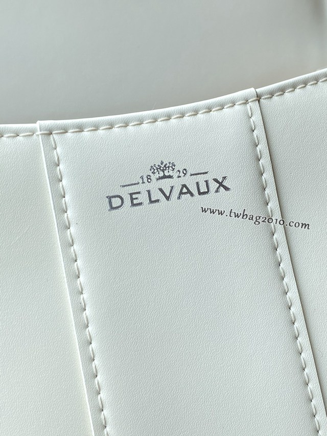 Delvaux頂級原單Brillant box皮雙環白色手提女包 德爾沃專櫃經典款Brillant PM包袋 bxs1067